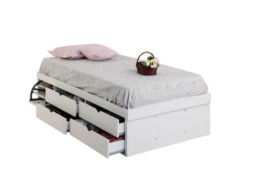 تخت خواب یک نفره دوطرف کشودار مدل ATS 420