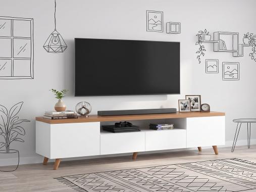 عکس میز تی وی 65 اینچ ساده و شیک TF202
