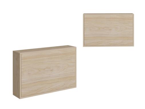 عکس میز تحریر تاشو ساده دیواری مستطیلی قفسه دار MT248