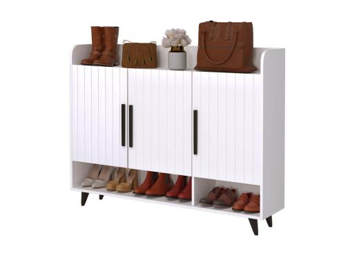 عکس جاکفشی لاکچری کم جا سفید KF782