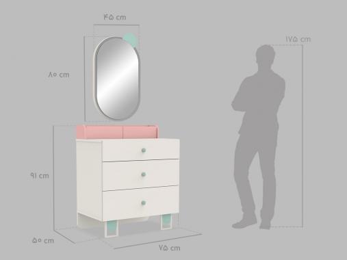 عکس سرویس خواب دخترانه فانتزی شیک بلوط