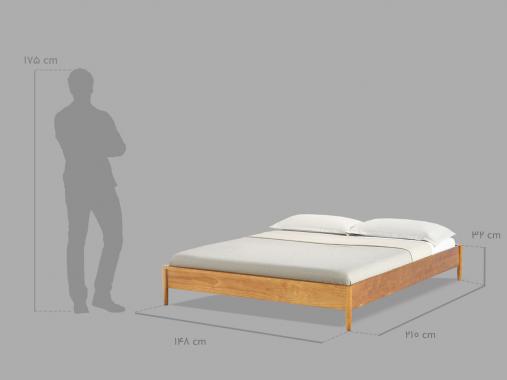 عکس باکس تخت خواب دونفره چوبی BD613