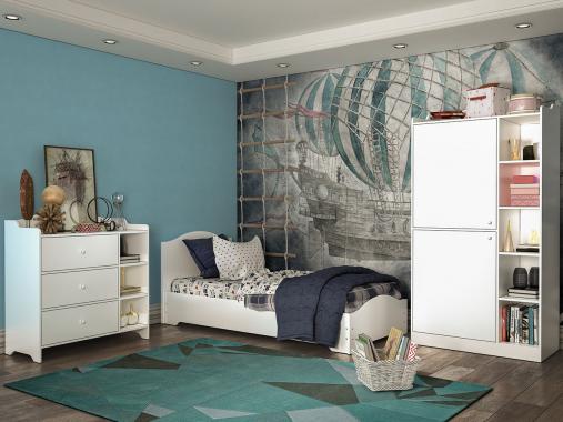 عکس کمد لباس بچه دو قلو ساده DL284