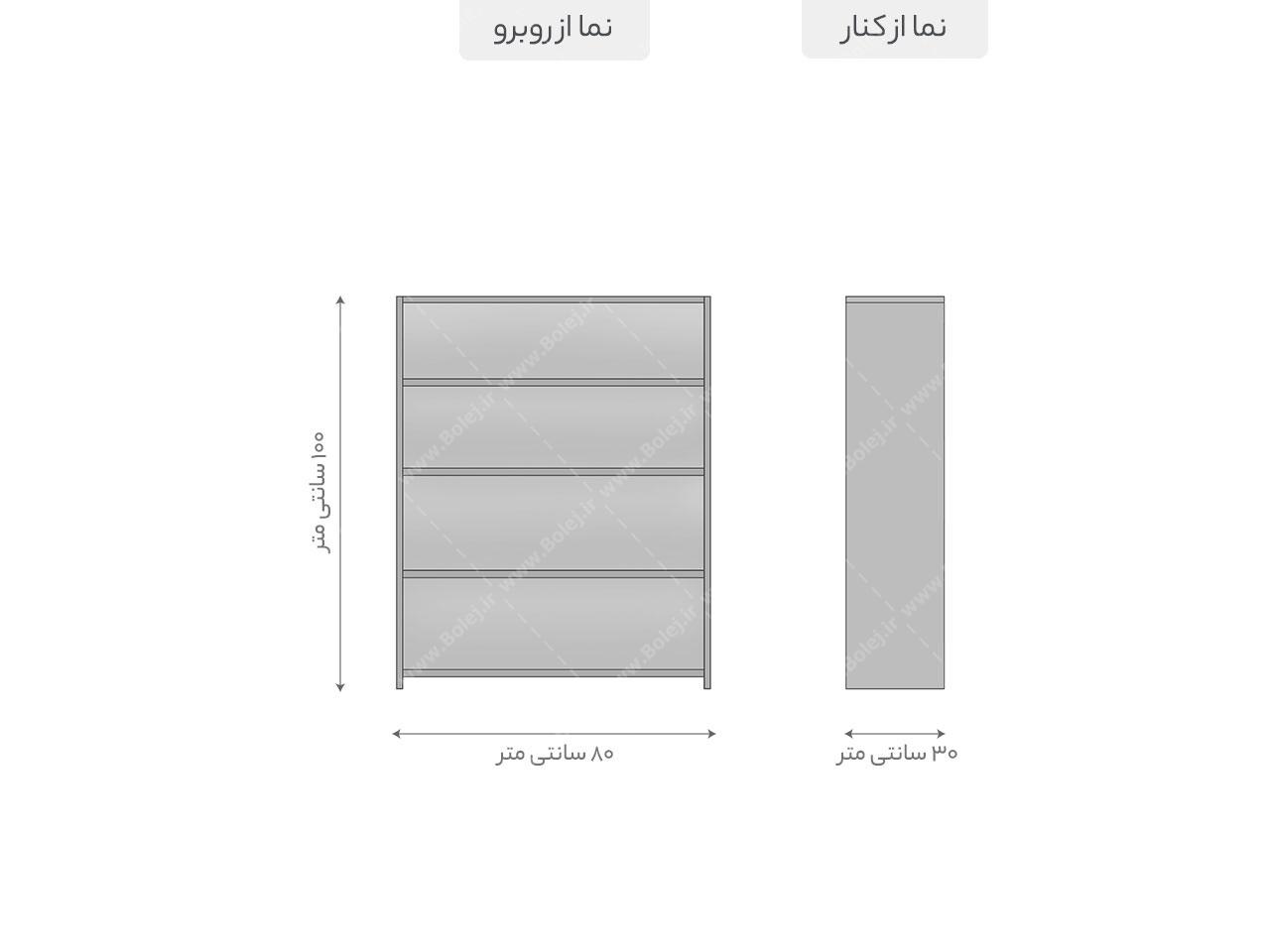 عکس جاکفشی دیواری ساده KFD 633