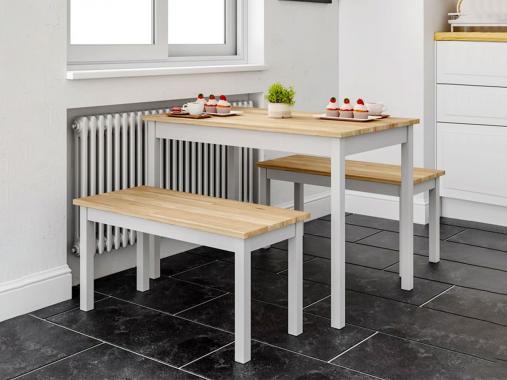 عکس میز ناهارخوری نیمکتی مینیمال 4 نفره TDM213