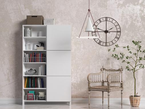 عکس کتابخانه ام دی اف اداری ساده B123