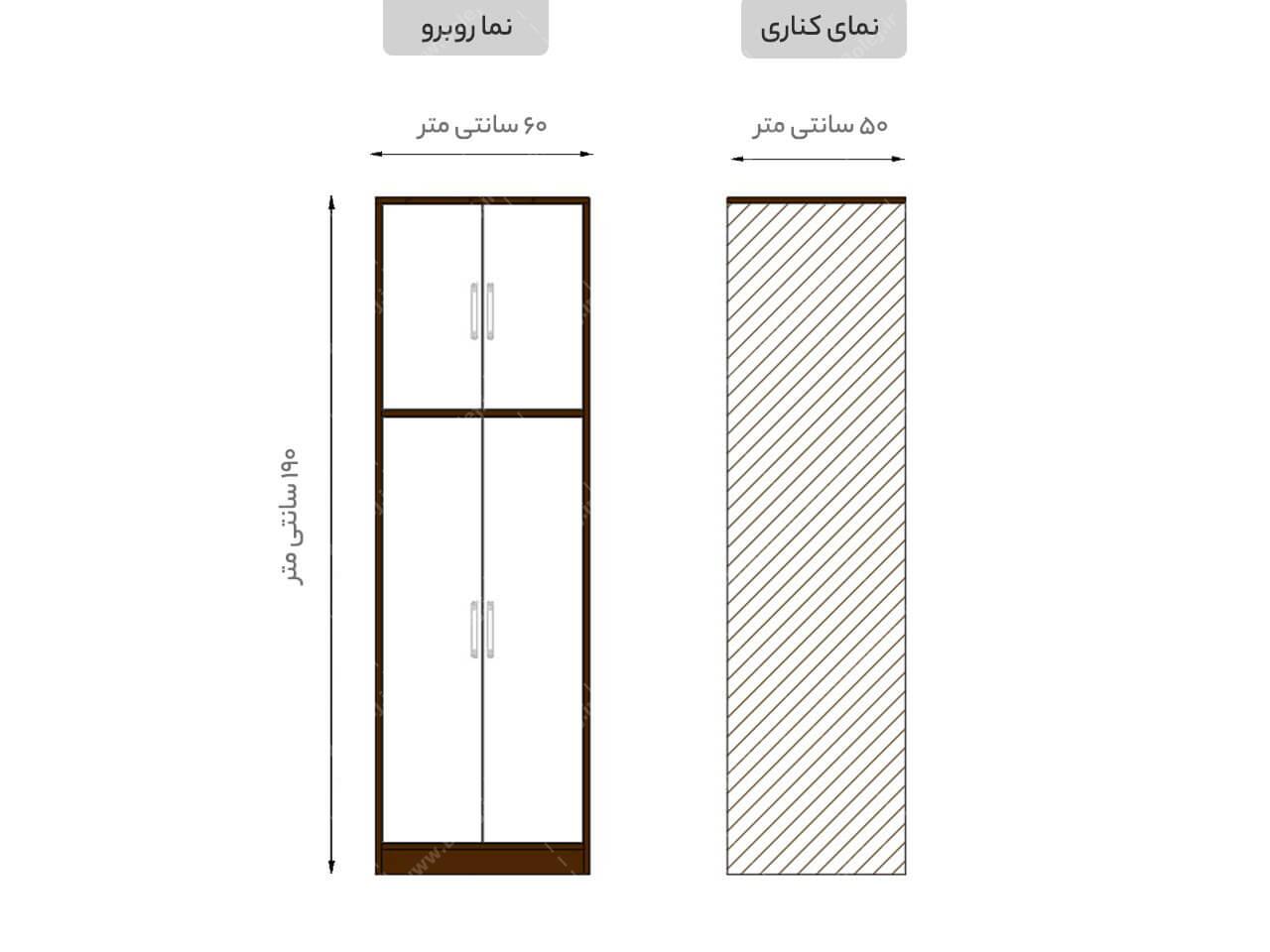 عکس کمد آویز لباس مدل DL 69