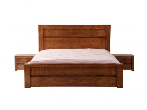 عکس تخت خواب 2 نفره چوبی آکاژو