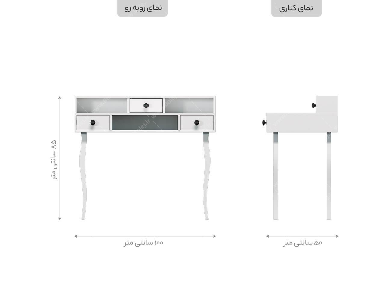 عکس سرویسخواب نوجوان چوبی دخترانه رونیا 2