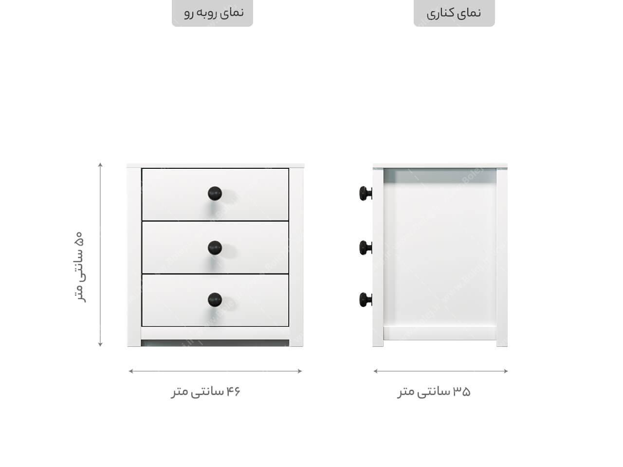 عکس سرویسخواب نوجوان چوبی دخترانه رونیا 2