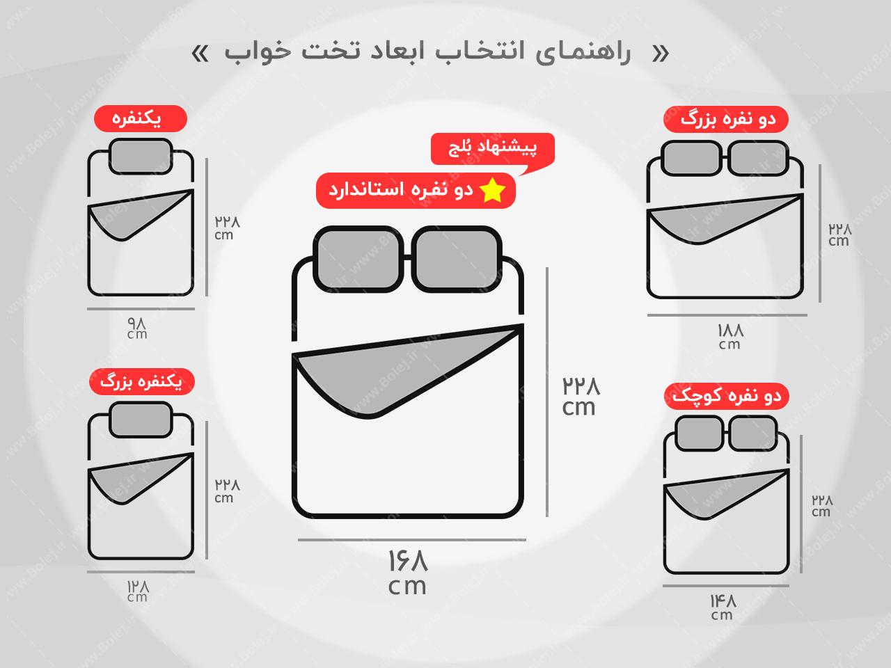 عکس تختخواب دونفره با تاج پارچه ای آذین