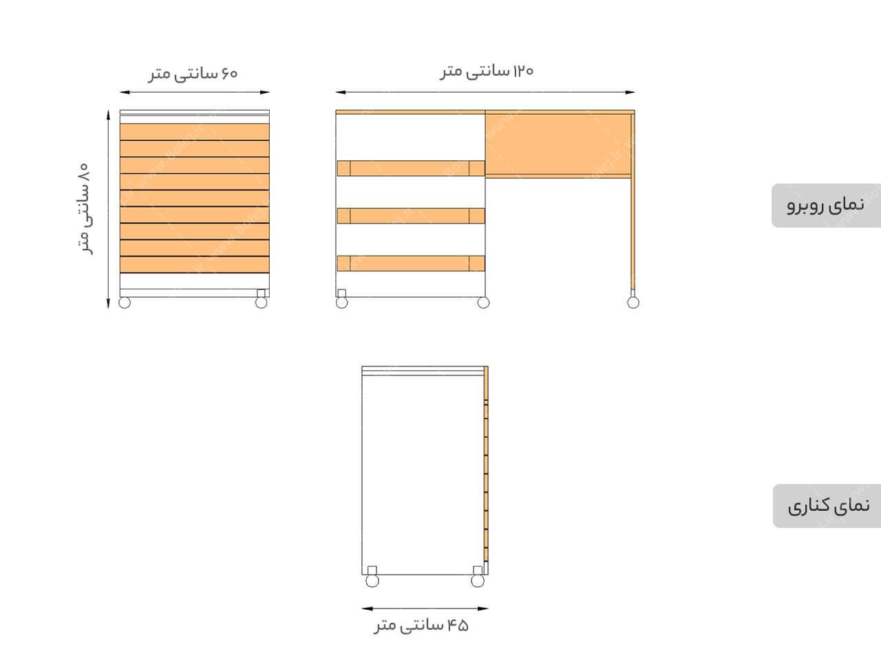 عکس میز خیاطی تاشو TSE125