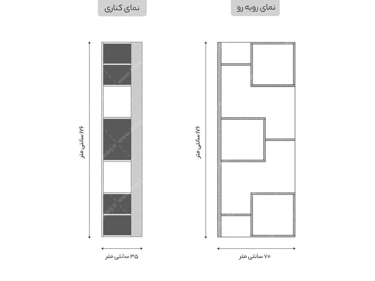 کتابخانه فانتزی مدل B30