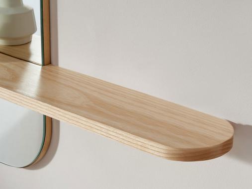 شلف چوبی آینه دار DW104