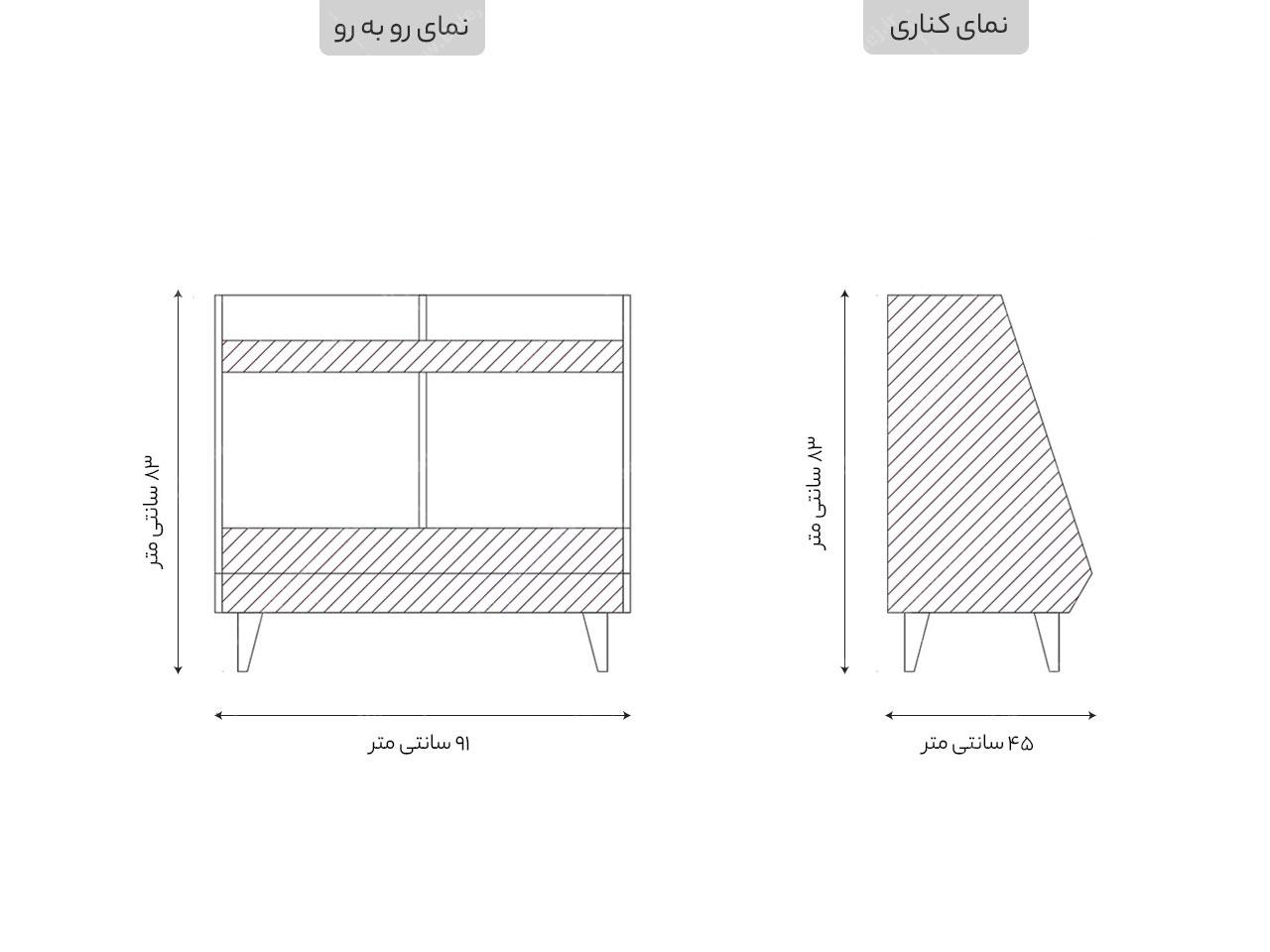 عکس قفسه کتاب کوچک مدل B40