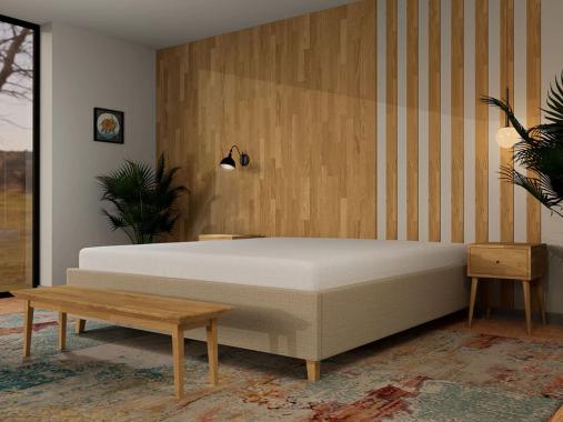 عکس تخت خواب باکس دونفره هتلی پارچه ای BD609