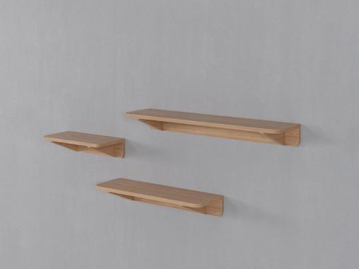 عکس شلف دیواری سه تایی ام دی اف ساده D315