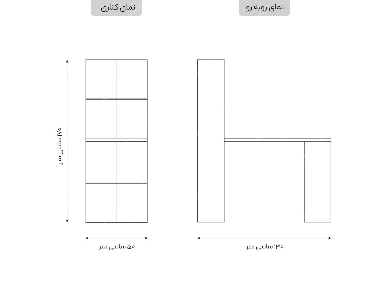 میز کامپیوتر و کتابخانه MC 19