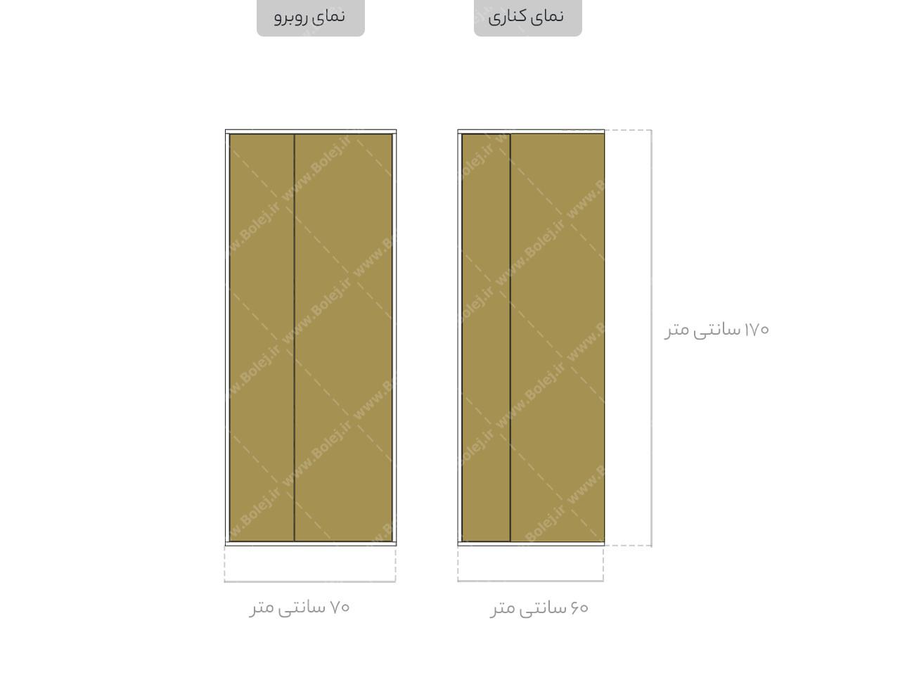 عکس کمد ام دی اف لوازم بهداشتی جادار LB402