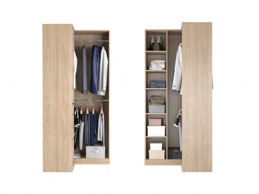 عکس کمد کپسولی دو تکه بدون درب DE65