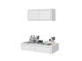 عکس میز تحریر مدرن دیواری کتابخانه دار ام دی اف WT 526