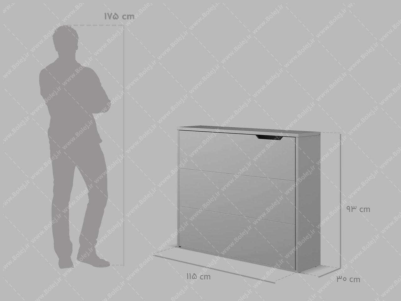 عکس میز تحریر تاشو زمینی کنسولی M388