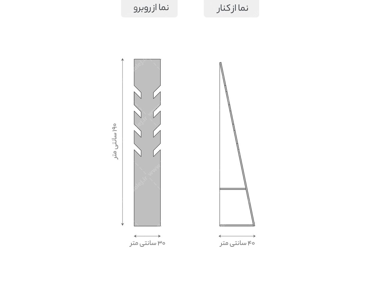 عکس چوب لباسی ایستاده مدرن BL444