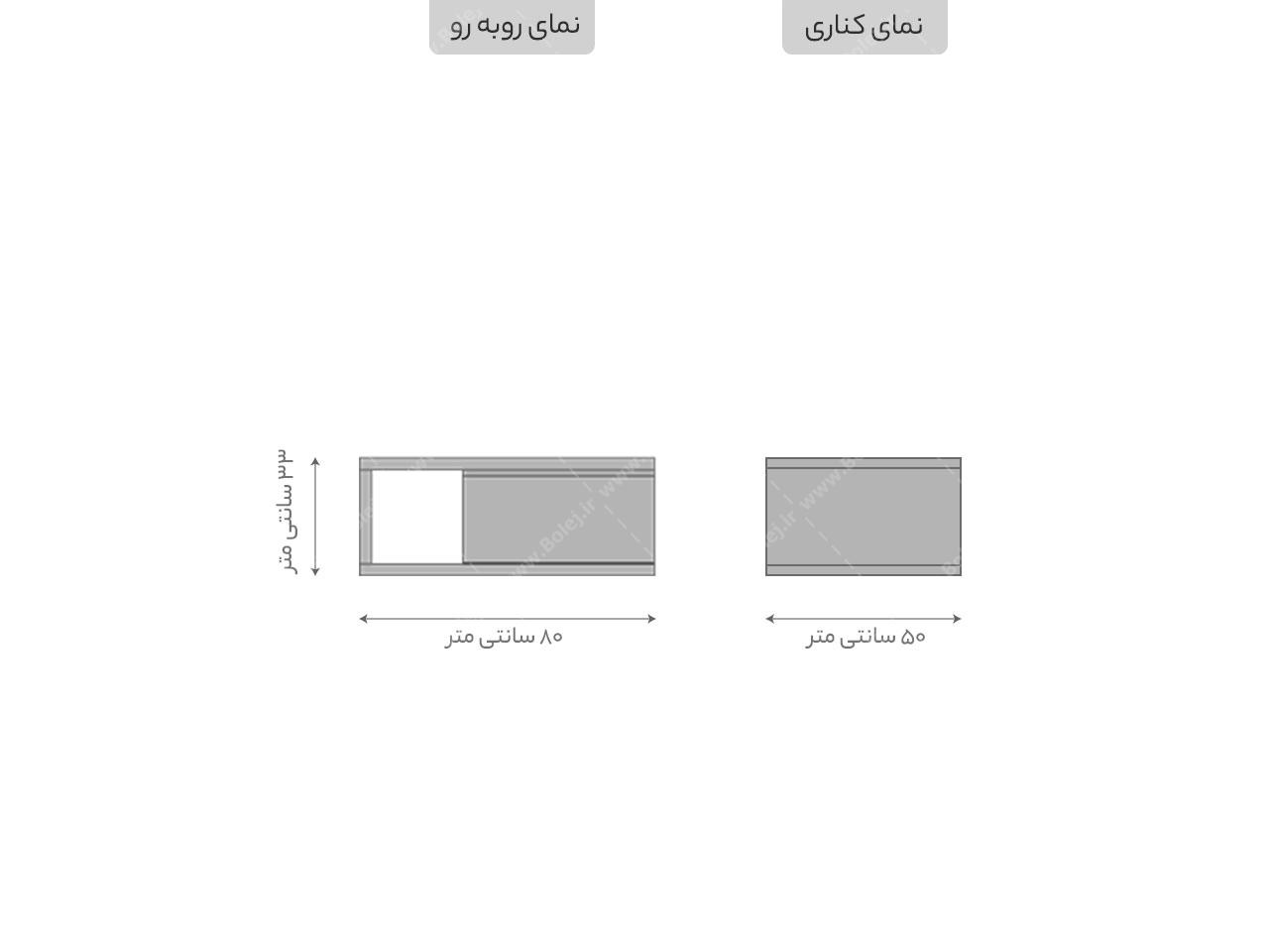 میز تلویزیون ام دی اف متحرک TF134