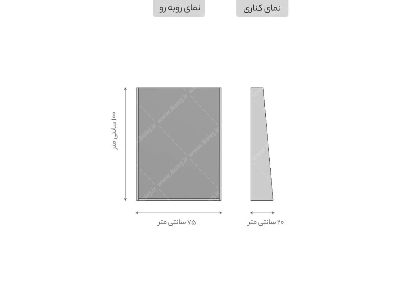 عکس آینه دیواری ام دی اف WM501