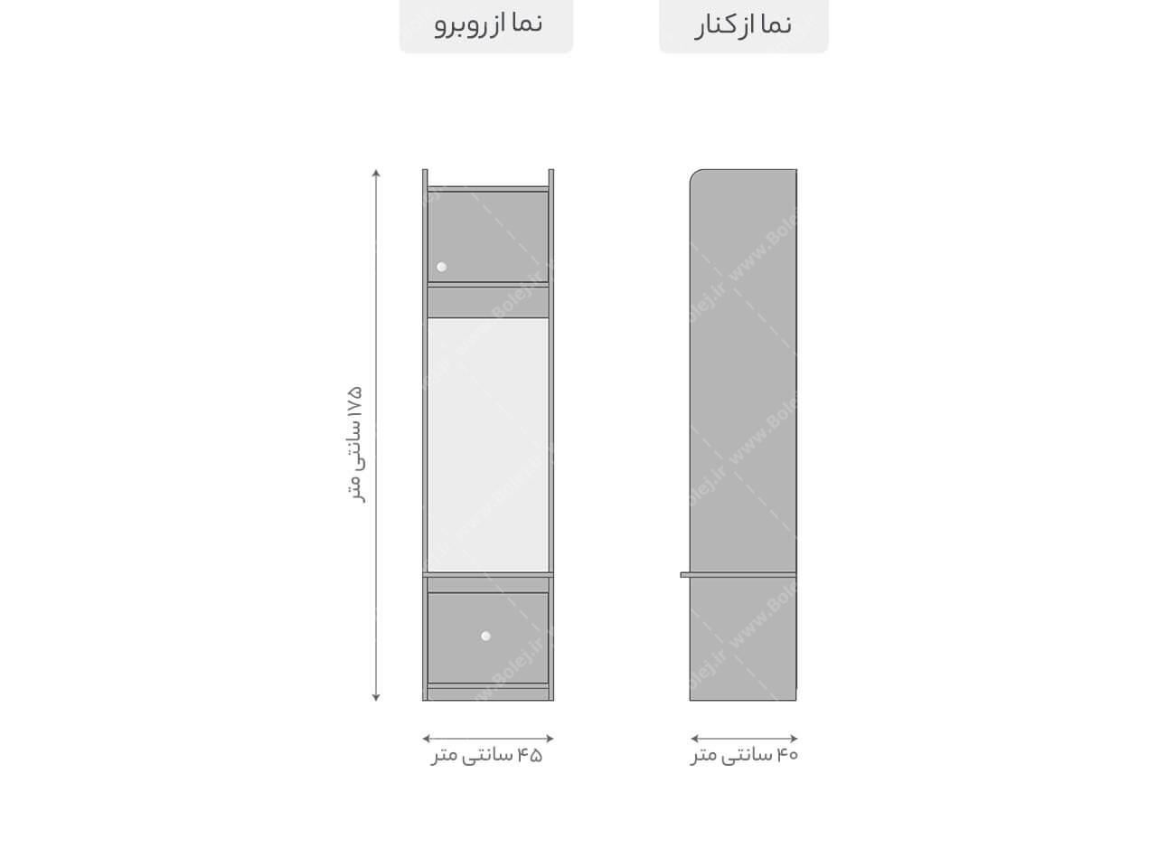 عکس جالباسی ساده عرض 45 مدل BL428