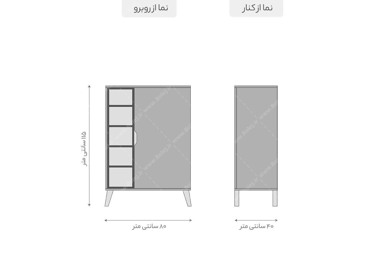 عکس جاکفشی تک درب ام دی اف KF 903