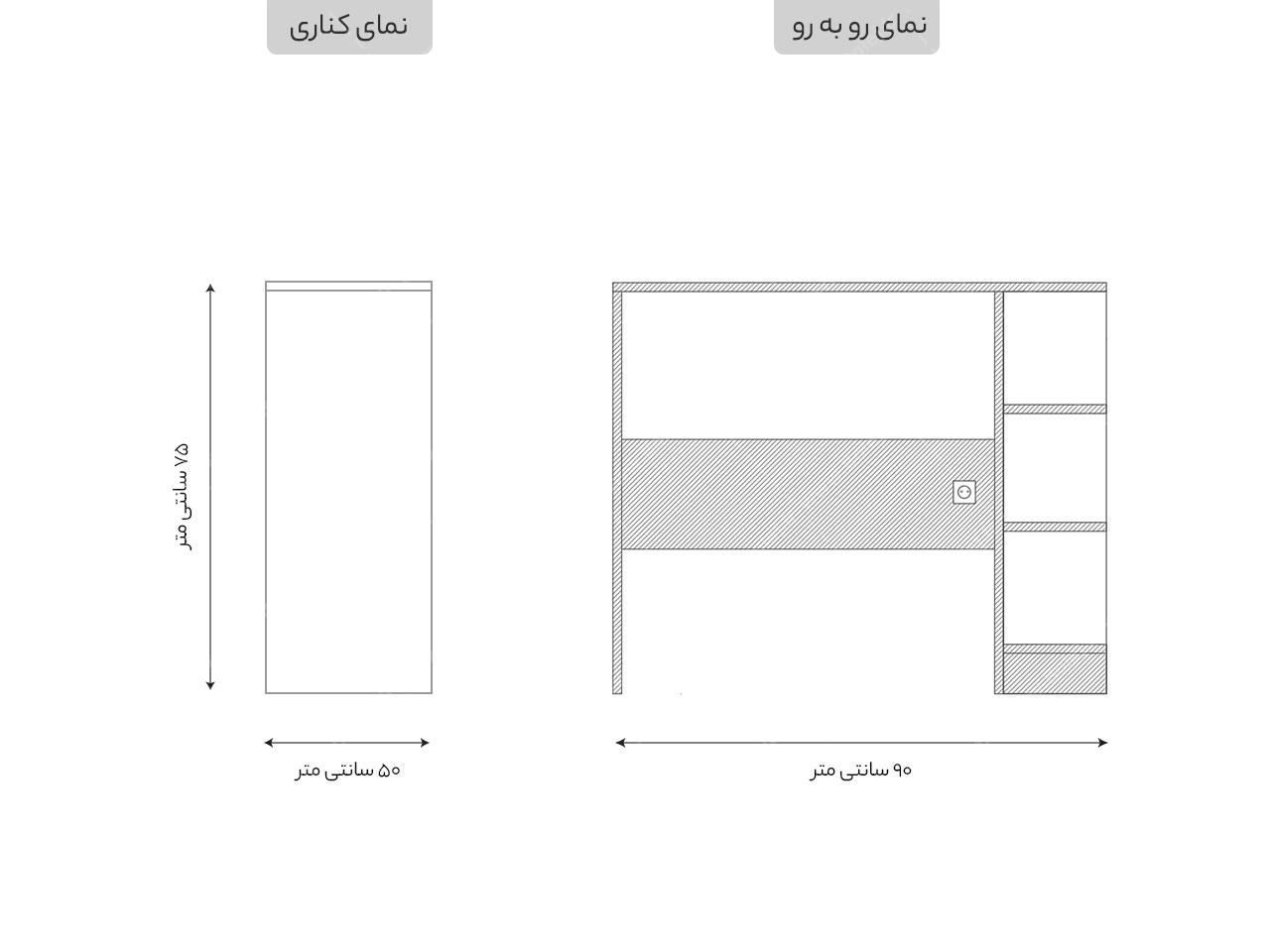 عکس میز تحریر ساده مدل M120