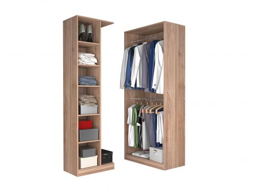 عکس کمد کپسولی دو تکه بدون درب DE65