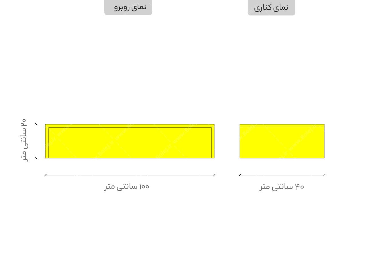 عکس میز تحریر دیواری ساده تک کشو WT 520