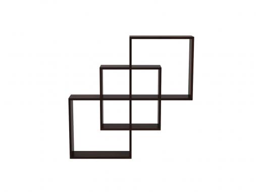 شلف دیواری مربعی قهوه ای ام دی اف D63