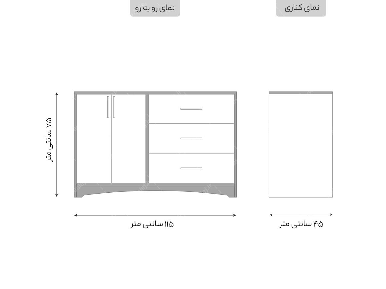 دراور لباس مدل DR 226