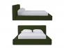 عکس تخت خواب دو نفره پارچه ای مدل LM 905