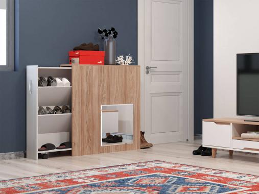 عکس جاکفشی آپارتمانی باریک چرخ دار KF762