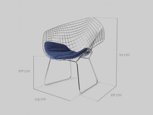 صندلی فلزی مدرن MO63-C