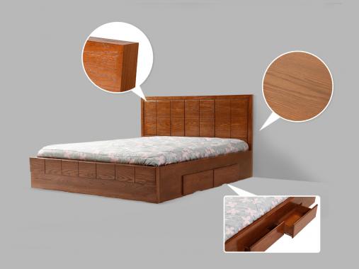 تخت خواب دو نفره چوبی مدرن یادگار
