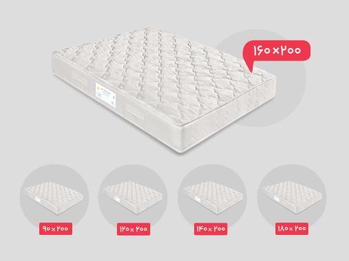 عکس تشک دونفره نرم فنری رویال آسایش مدل آرامش