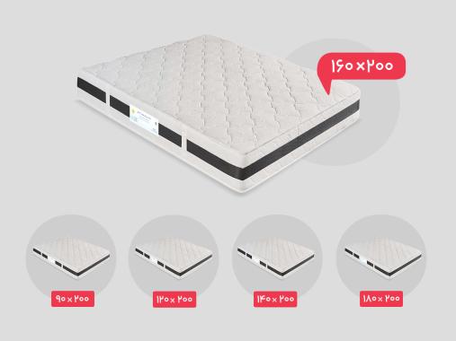 عکس تشک 2 نفره رویال آسایش طبی فنری مدل آرمیتا