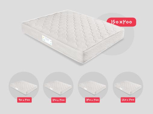 عکس تشک دو نفره فنر منفصل رویال آسایش مدل آیناز