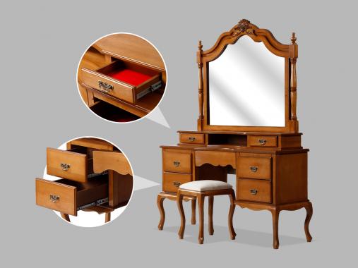 عکس سرویس خواب سلطنتی چوبی فرانسوی مدل آذر