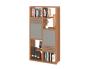 عکس کتابخانه خانگی مدرن طوسی قهوه ای B127