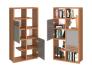 عکس کتابخانه خانگی مدرن طوسی قهوه ای B127