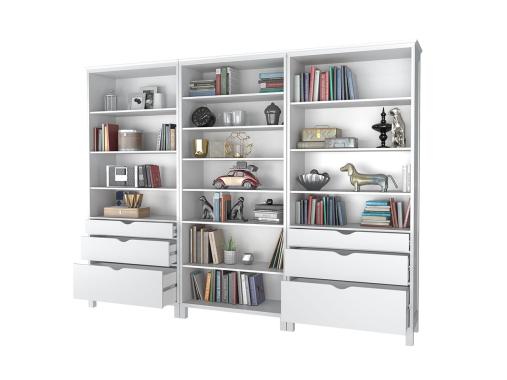 عکس کتابخانه کلاسیک بزرگ ام دی اف B131