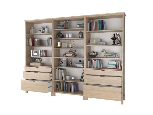 عکس کتابخانه کلاسیک بزرگ ام دی اف B131