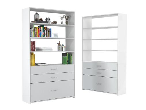 عکس کتابخانه کشودار ام دی اف عرض یک متر B135