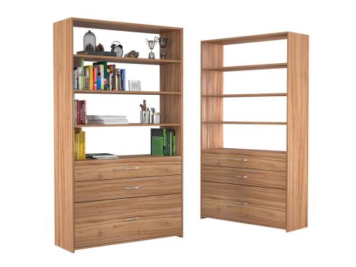 عکس کتابخانه کشودار ام دی اف عرض یک متر B135